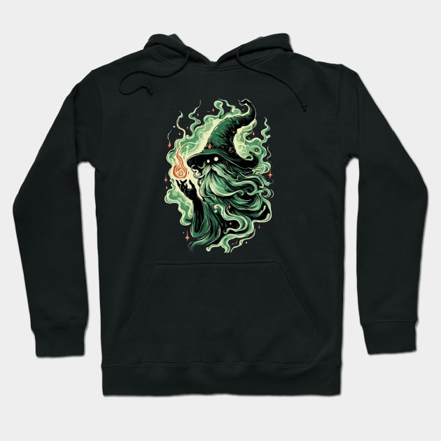 Green Wizard Hoodie by katzura